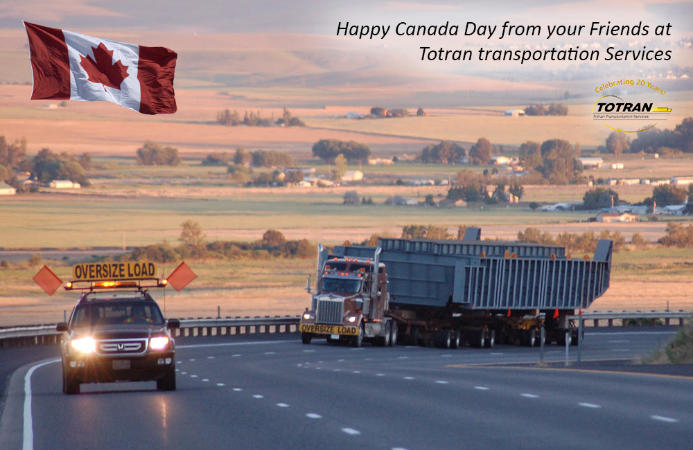 Happy Canada Day from your Friends at Totran transportation Services