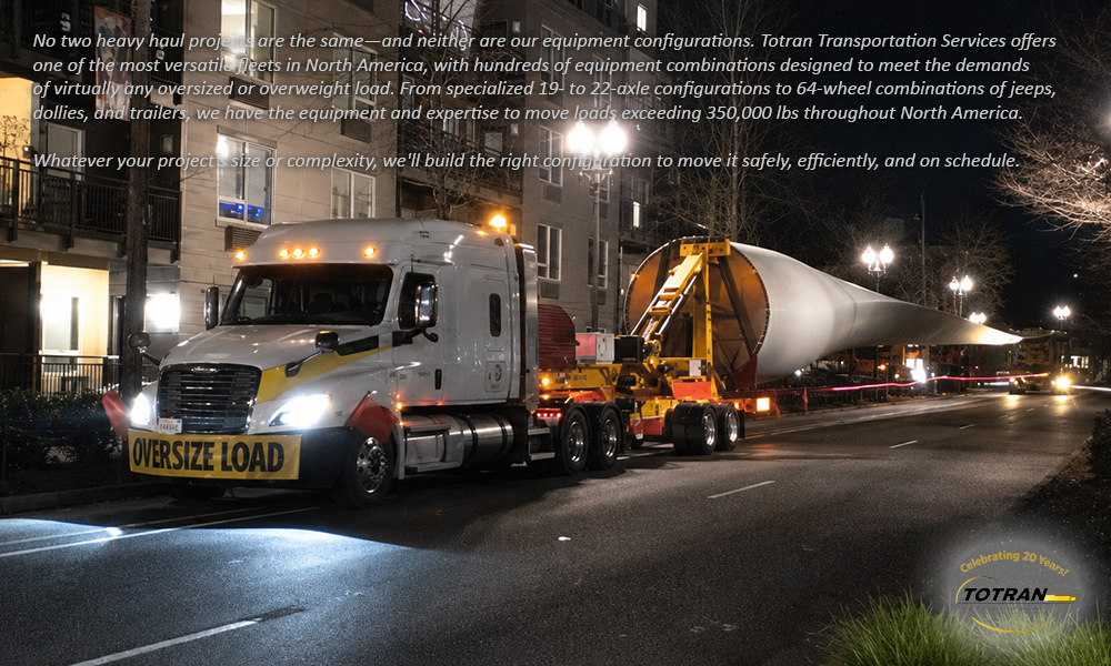 Wind blade transport through narrow streets
